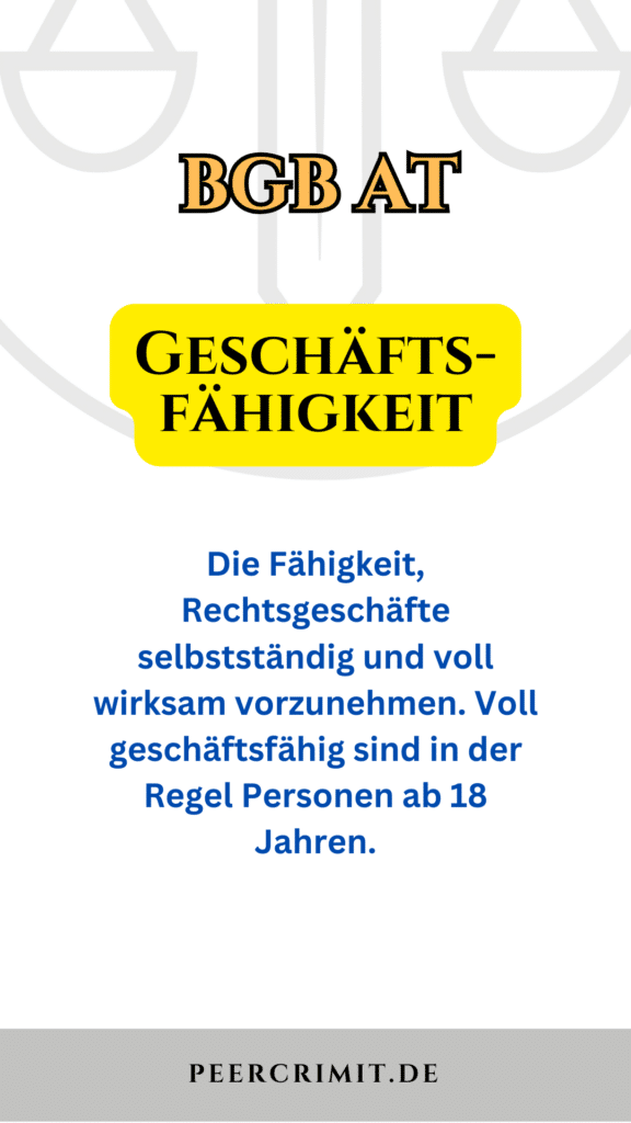 Geschäftsfähigkeit