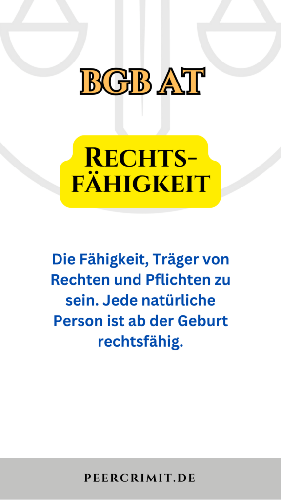 Rechtsfähigkeit