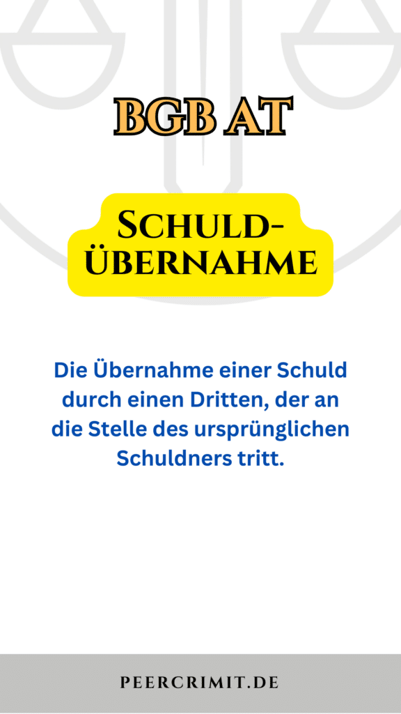 Schuldübernahme