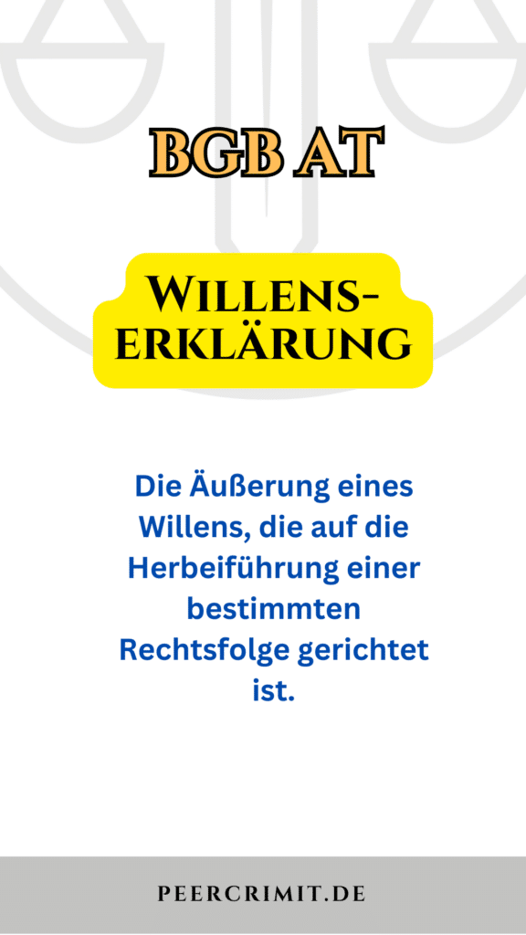 Willenserklärung